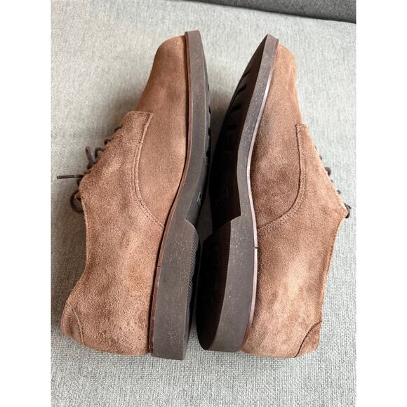 L.L. Bean Men\'s‎ Beige Leather Suede Oxford Shoes Sz 14 main image 7